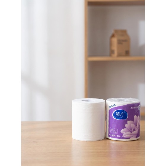 CZ-AT4 Qinghui Silky Soft Toilet Paper, 140 g, 4-Ply, 120 x 100 mm/Sheet